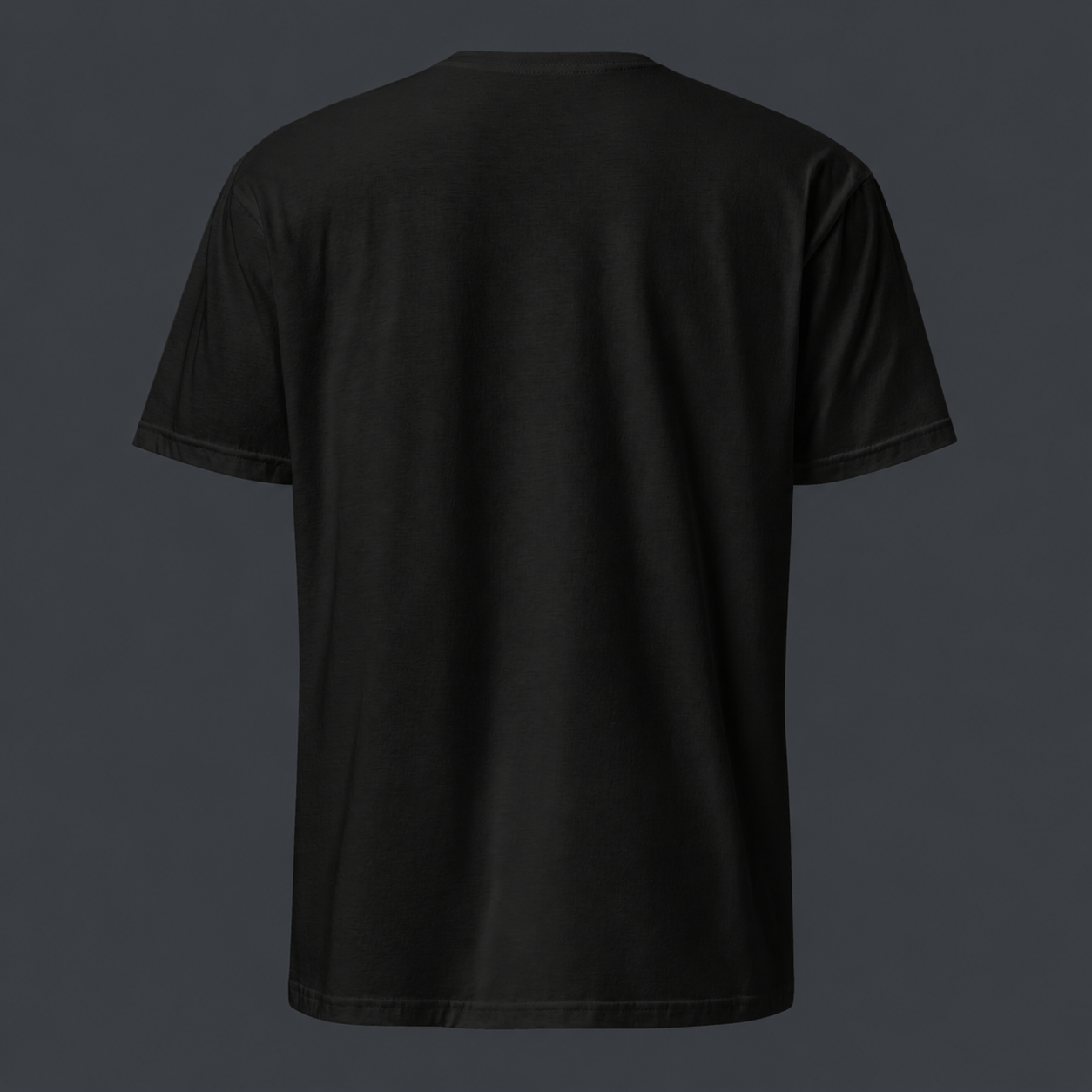 Black 4 AM NATION t-shirt on a dark gray background