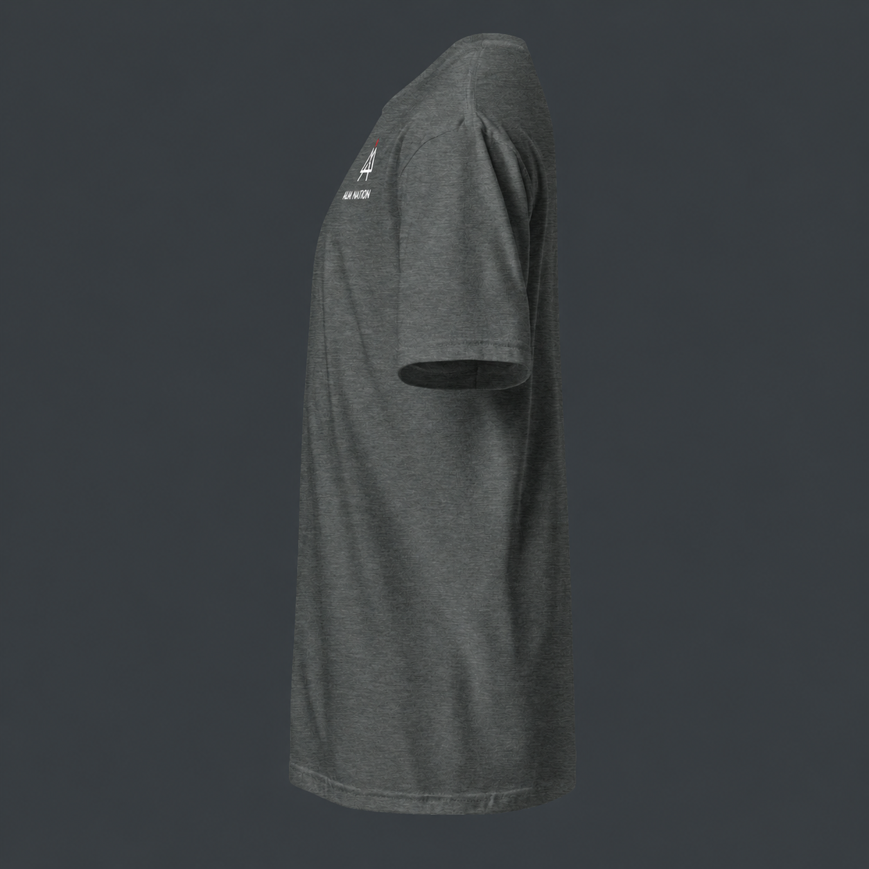 Heather Gray t-shirt with '4 AM NATION' logo on the chest against a dark background