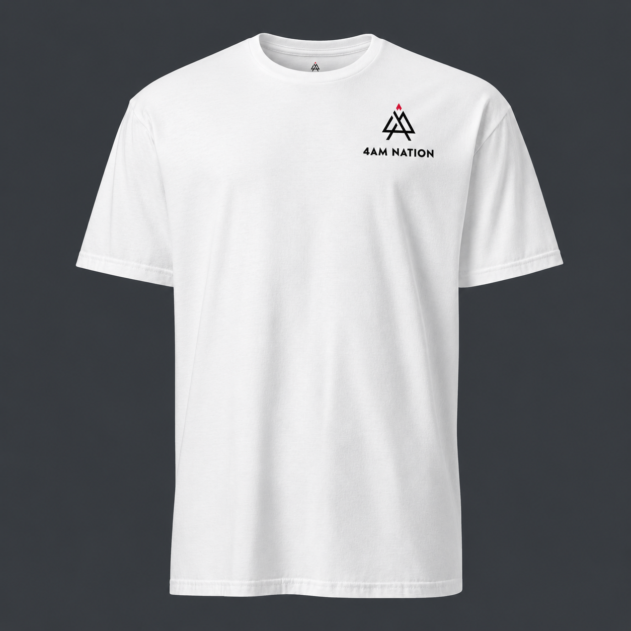 White 4 AM Nation Flag