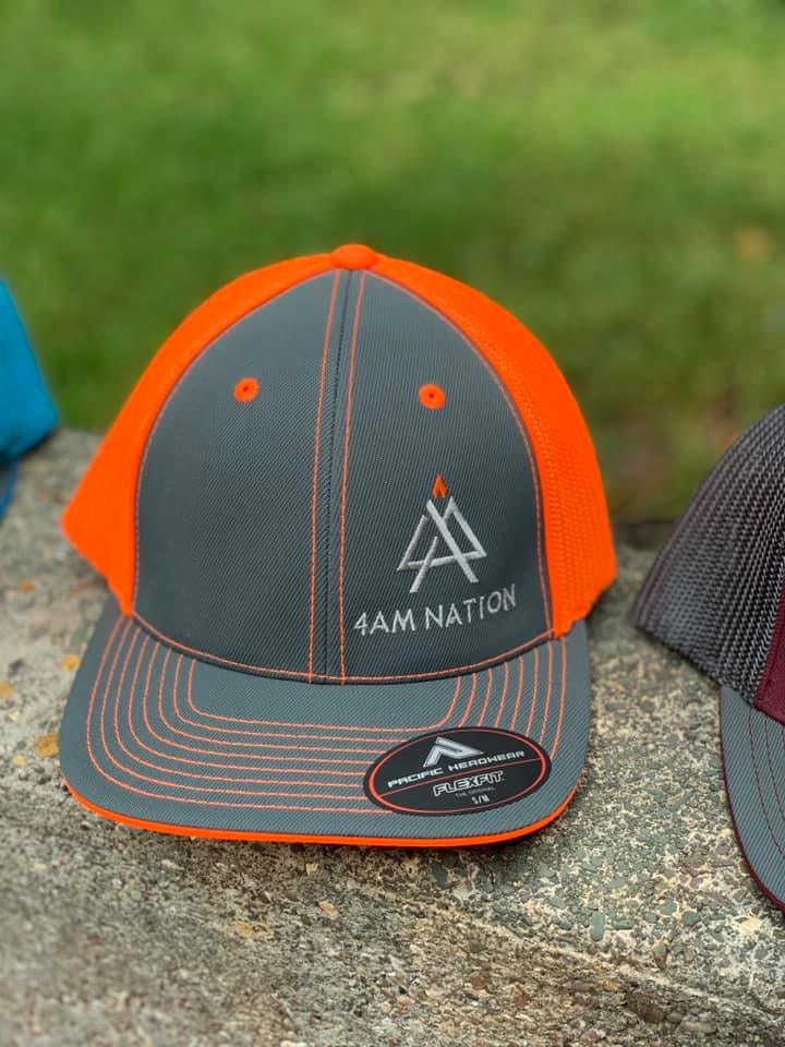 GRAPHITE AND NEON ORANGE