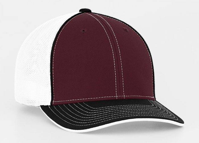 MAROON WHITE AND BLACK