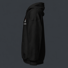 Load image into Gallery viewer, Black hoodie with the '4 AM NATION' logo against a dark background