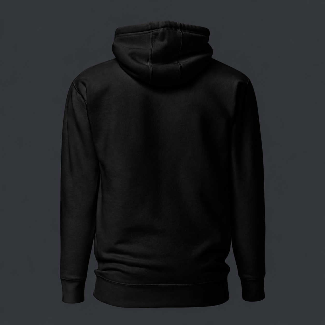 Black '4 AM NATION' hoodie on a dark gray background