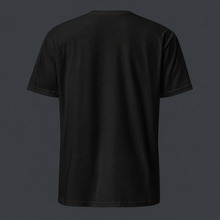 Load image into Gallery viewer, Black 4 AM NATION t-shirt on a dark gray background