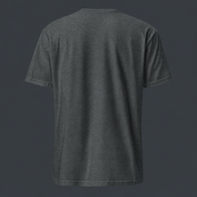 Load image into Gallery viewer, Heather Gray '4 AM NATION' t-shirt on a black background