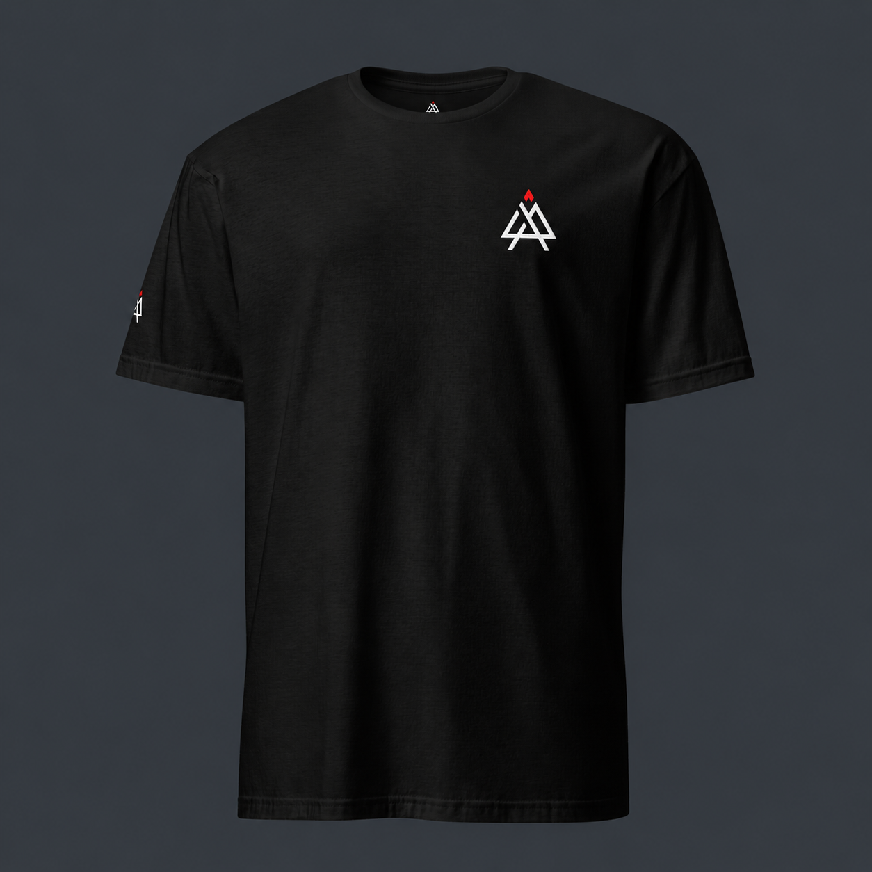 Black t-shirt with a '4 AM NATION' logo on the chest against a dark background