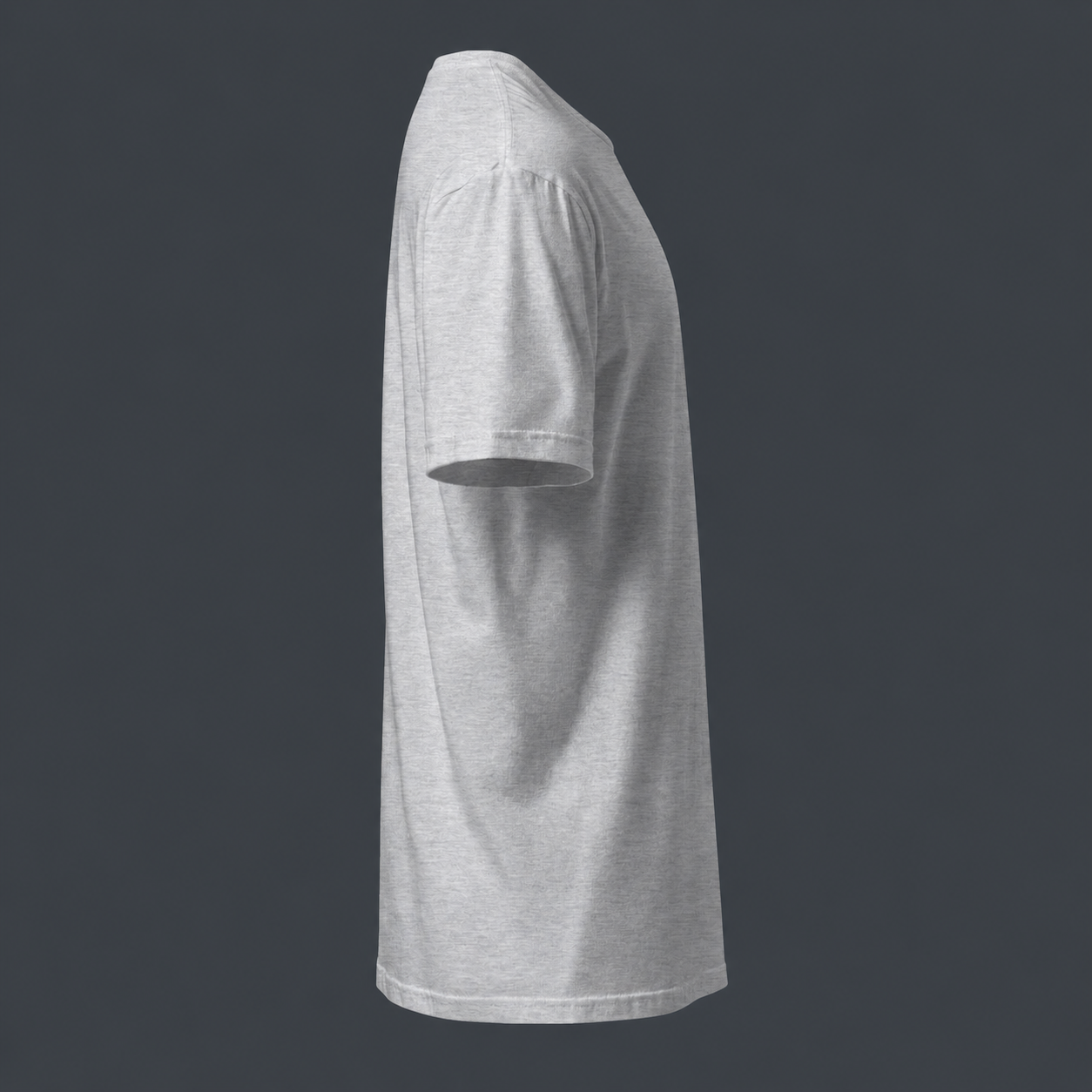 Gray '4 AM NATION' t-shirt on a black background