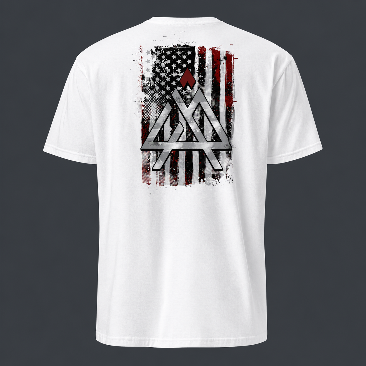 White 4 AM Nation Flag