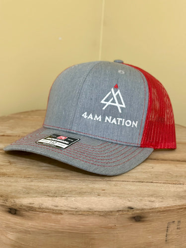 HEATHER GREY AND RED