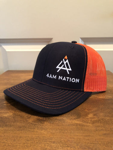 BLACK AND NEON ORANGE