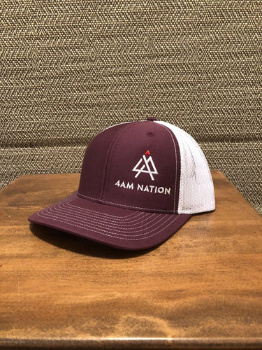 MAROON AND WHITE