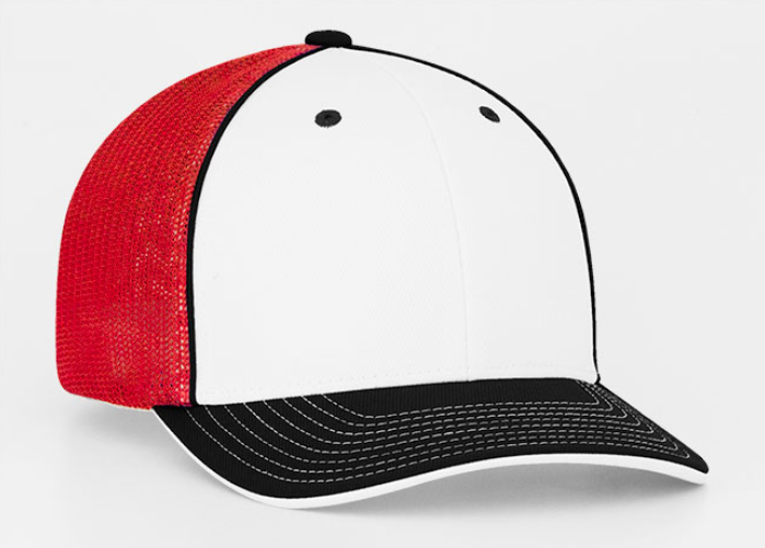 WHITE BLACK AND RED