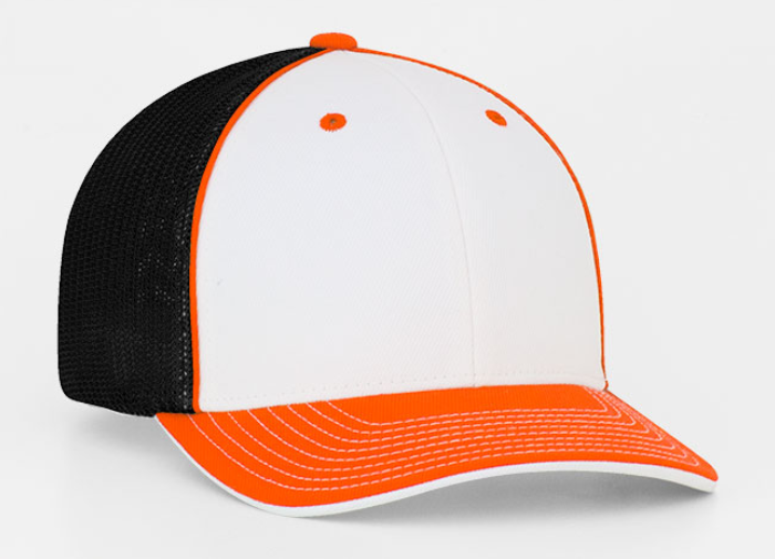 WHITE ORANGE AND BLACK