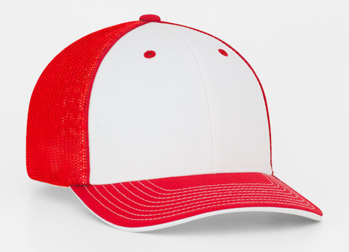 WHITE AND RED