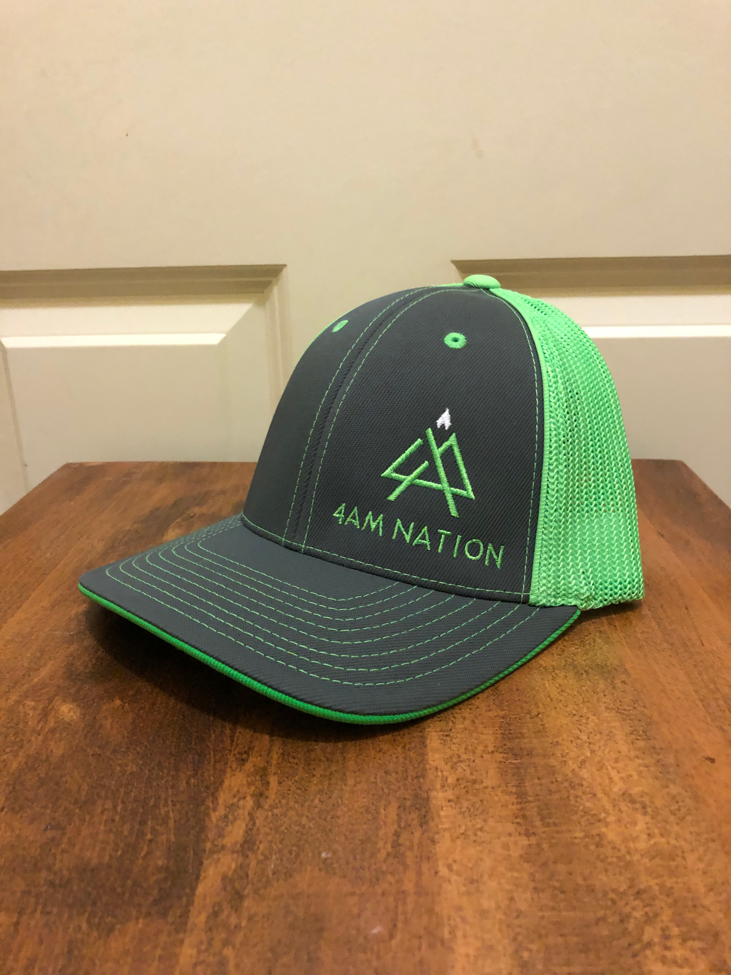 GRAPHITE AND NEON GREEN